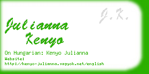 julianna kenyo business card